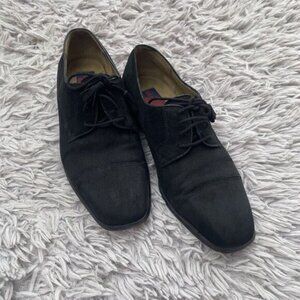 Giorgio Brutini Shoes Mens 9 M Dress‎  Shoes Suede Oxford Black Leather Lace Up